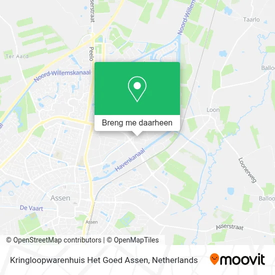 Kringloopwarenhuis Het Goed Assen kaart