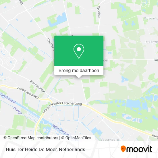 Huis Ter Heide De Moer kaart
