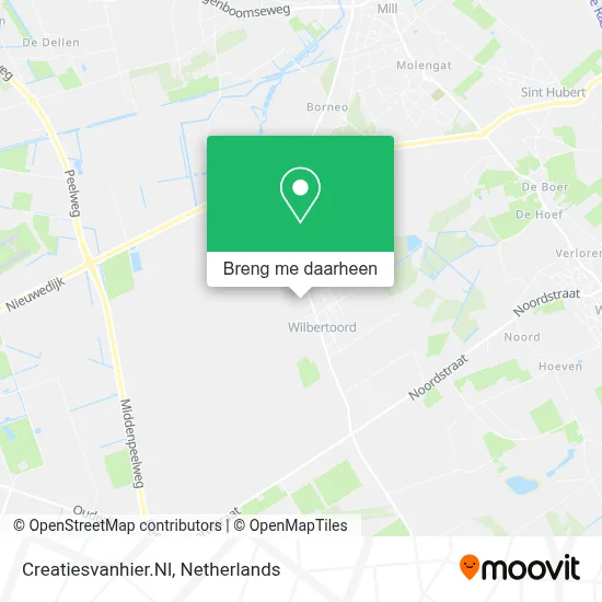 Creatiesvanhier.Nl kaart