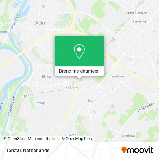 Terstal kaart