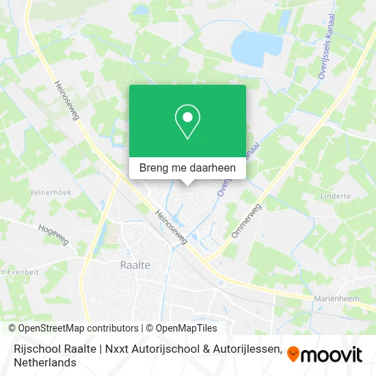 Rijschool Raalte | Nxxt Autorijschool & Autorijlessen kaart