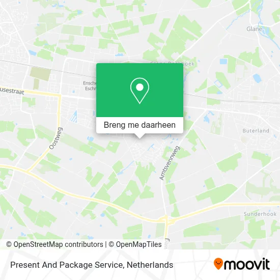 Present And Package Service kaart