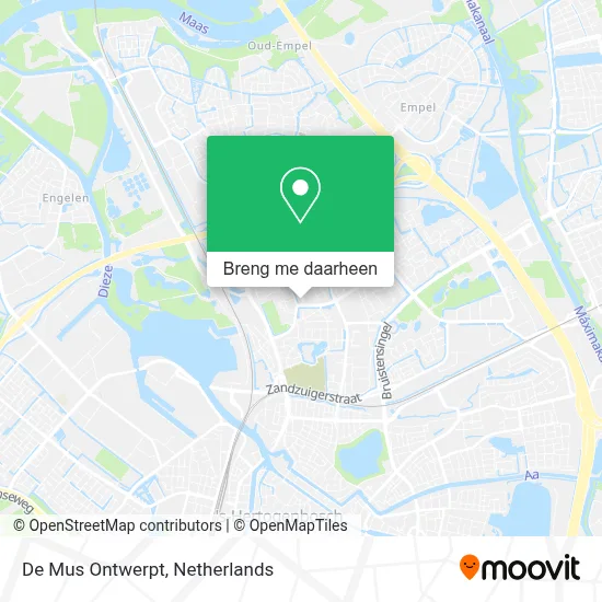 De Mus Ontwerpt kaart