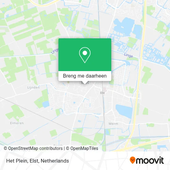 Het Plein, Elst kaart
