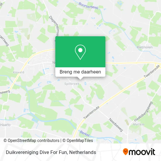 Duikvereniging Dive For Fun kaart