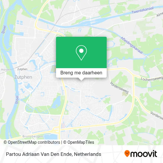 Partou Adriaan Van Den Ende kaart