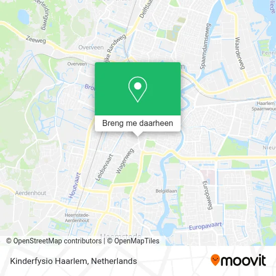 Kinderfysio Haarlem kaart