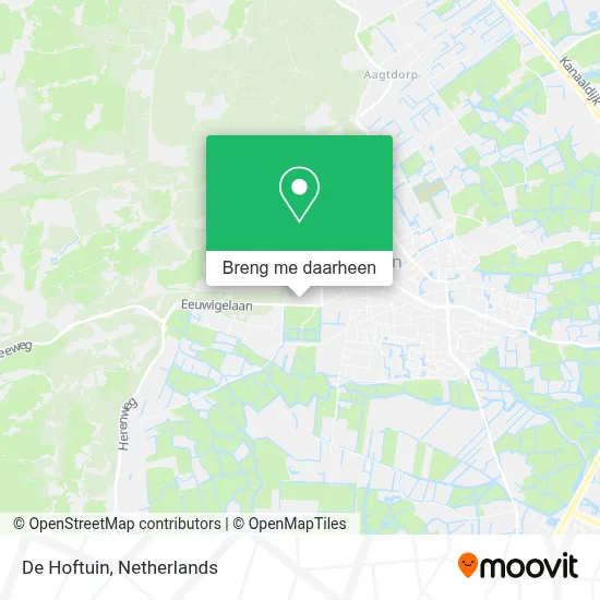 De Hoftuin kaart