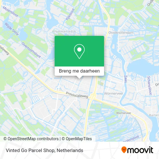 Vinted Go Parcel Shop kaart