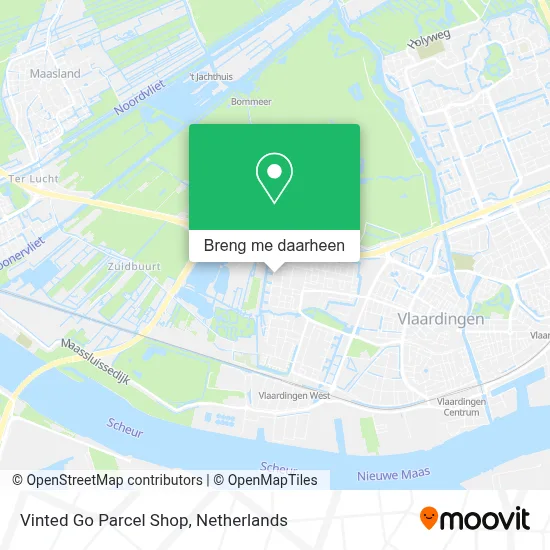 Vinted Go Parcel Shop kaart