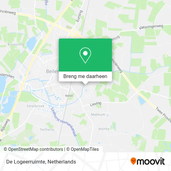 De Logeerruimte kaart