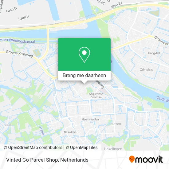 Vinted Go Parcel Shop kaart
