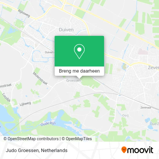 Judo Groessen kaart