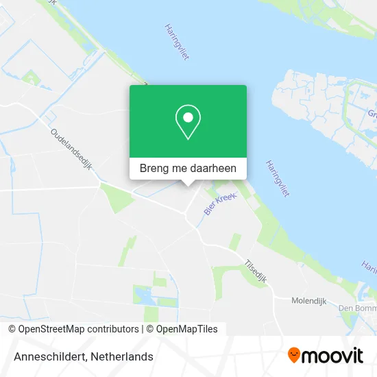 Anneschildert kaart