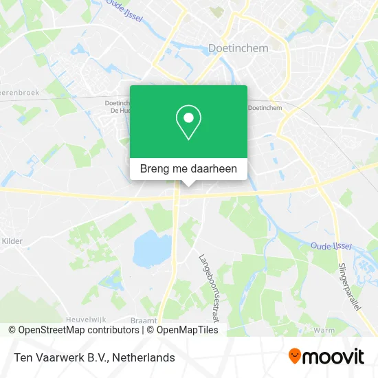Ten Vaarwerk B.V. kaart