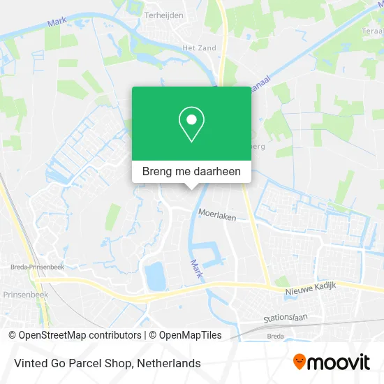 Vinted Go Parcel Shop kaart