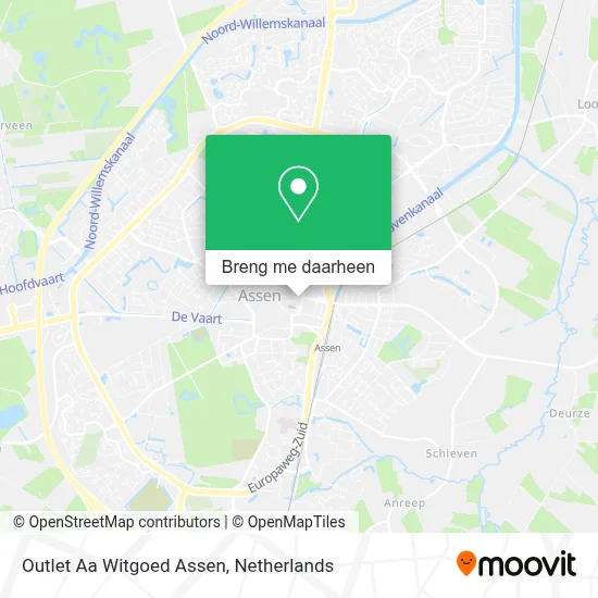 Outlet Aa Witgoed Assen kaart