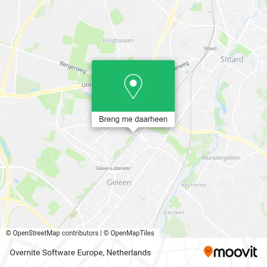 Overnite Software Europe kaart