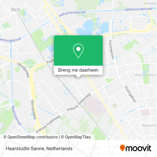 Haarstudio Sanne kaart