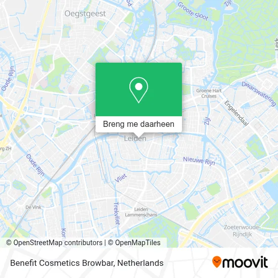 Benefit Cosmetics Browbar kaart