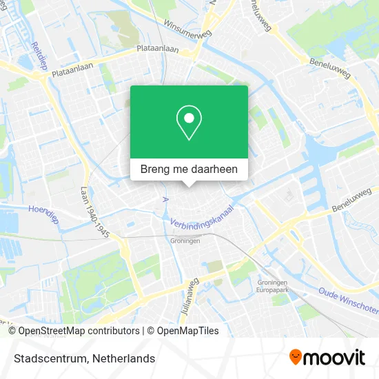 Stadscentrum kaart