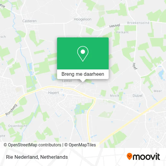 Rie Nederland kaart