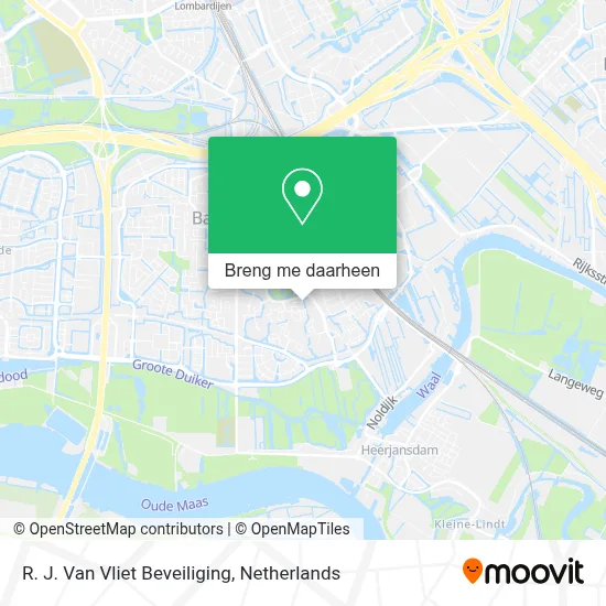 R. J. Van Vliet Beveiliging kaart