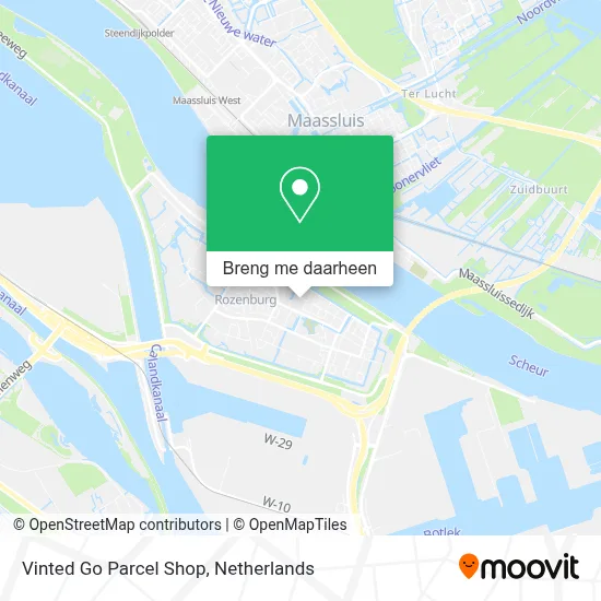 Vinted Go Parcel Shop kaart