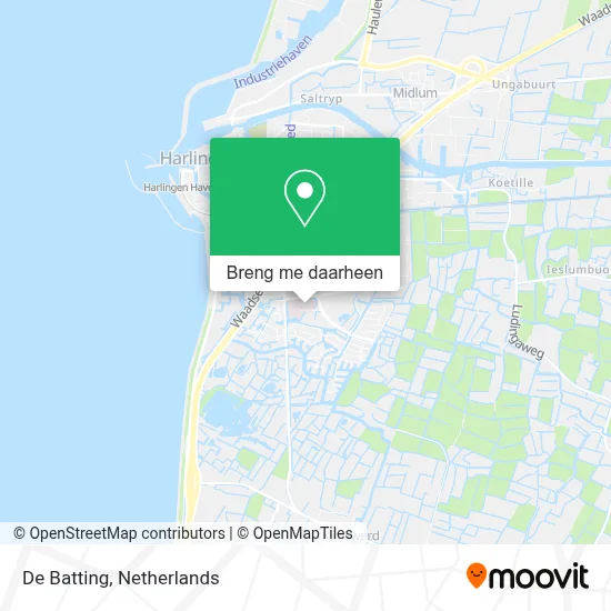 De Batting kaart