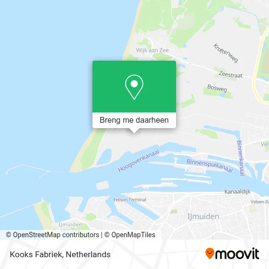 Kooks Fabriek kaart
