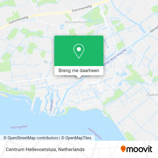 Centrum Hellevoetsluis kaart