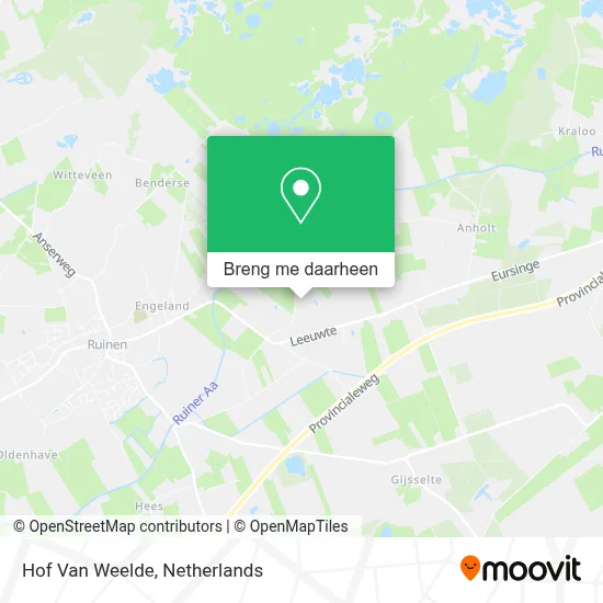 Hof Van Weelde kaart