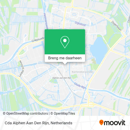 Cda Alphen Aan Den Rijn kaart
