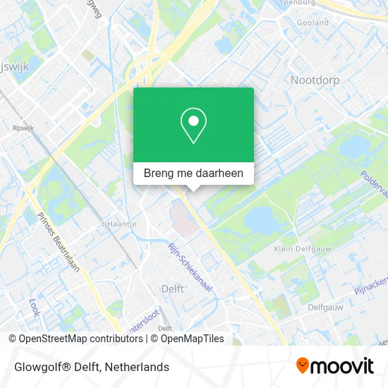 Glowgolf® Delft kaart