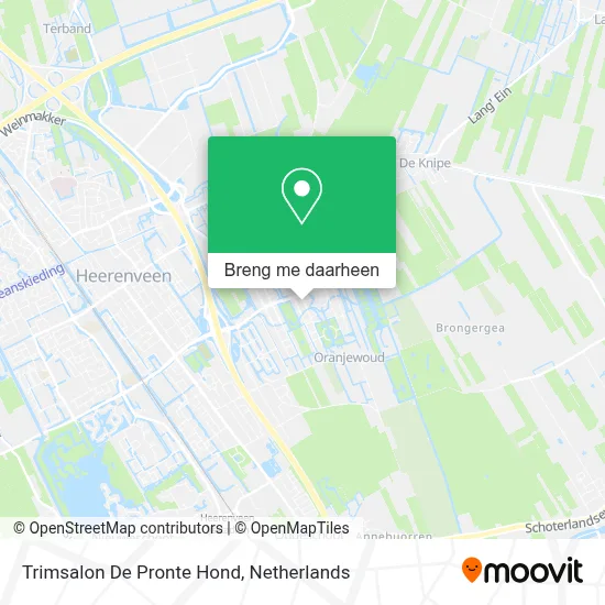 Trimsalon De Pronte Hond kaart