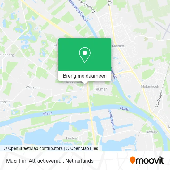Maxi Fun Attractieveruur kaart