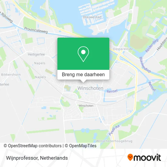 Wijnprofessor kaart