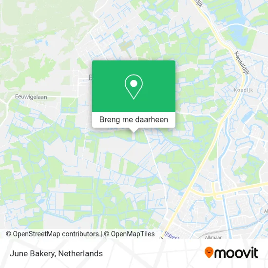 June Bakery kaart