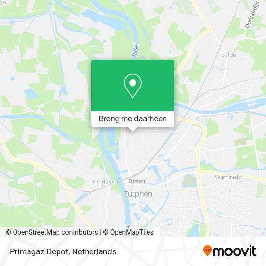 Primagaz Depot kaart
