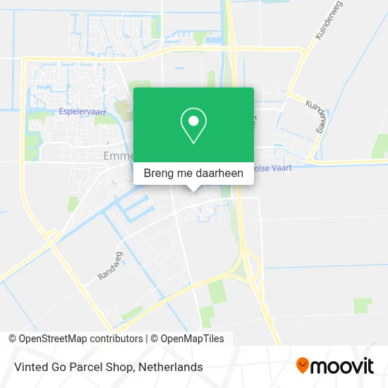 Vinted Go Parcel Shop kaart