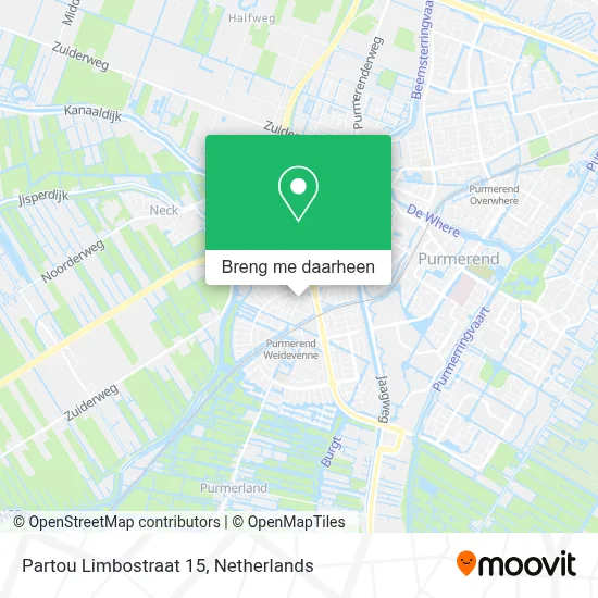 Partou Limbostraat 15 kaart