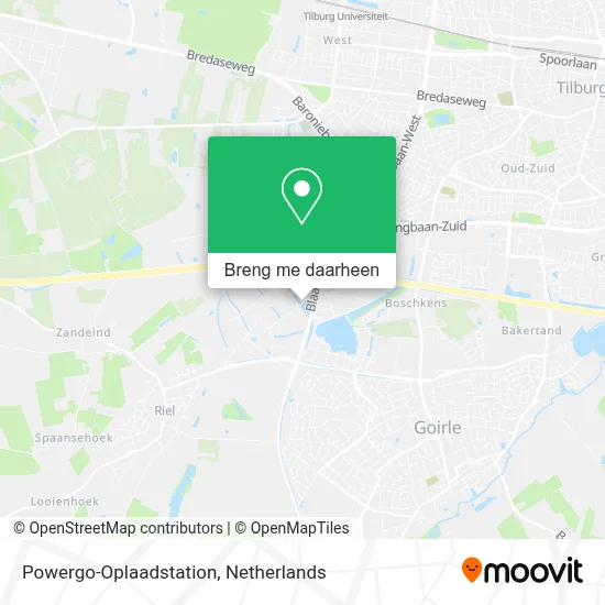 Powergo-Oplaadstation kaart
