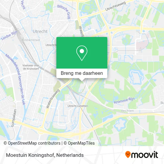 Moestuin Koningshof kaart