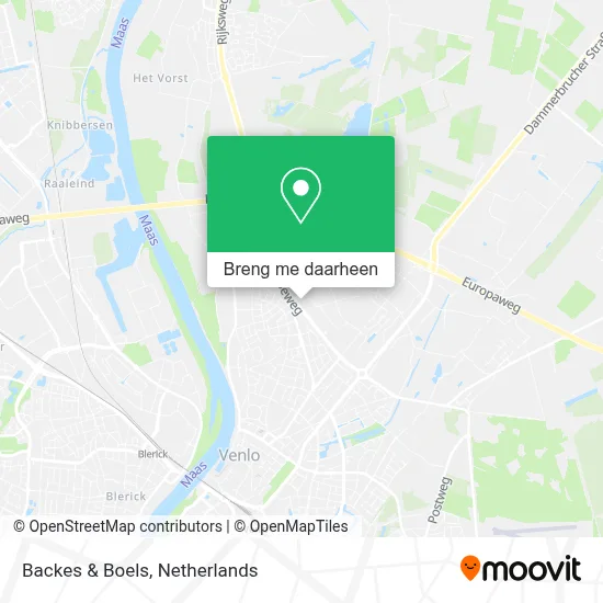 Backes & Boels kaart