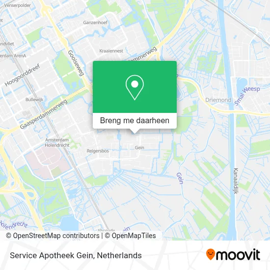 Service Apotheek Gein kaart