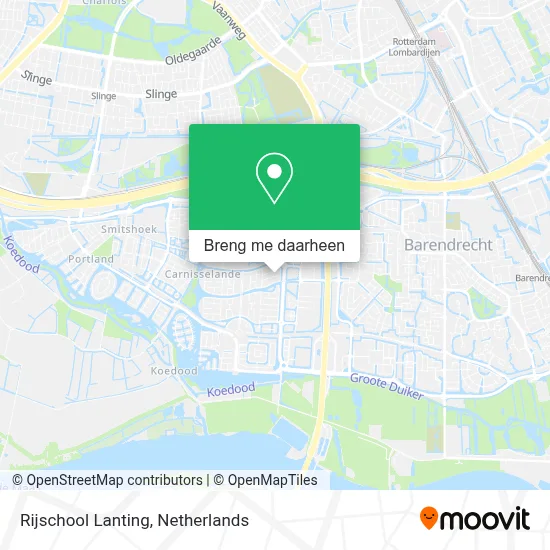 Rijschool Lanting kaart