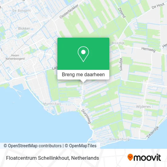 Floatcentrum Schellinkhout kaart