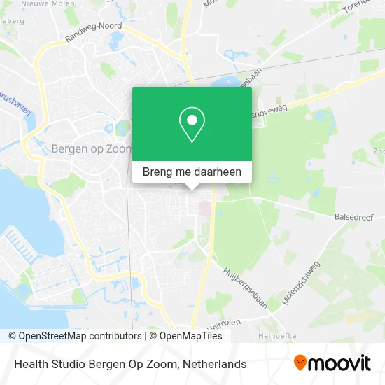 Health Studio Bergen Op Zoom kaart