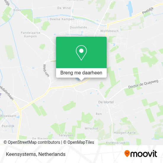Keensystems kaart