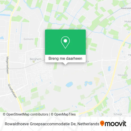 Rowaldhoeve Groepsaccommodatie De kaart